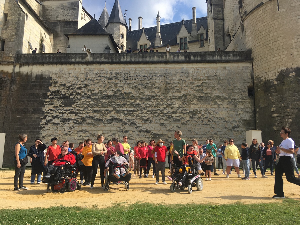 Saumur. En images : Un flashmob inclusif dans les jardins du Château